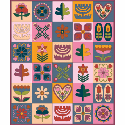 Blomma II Quilt - Cover Quilt Bundle