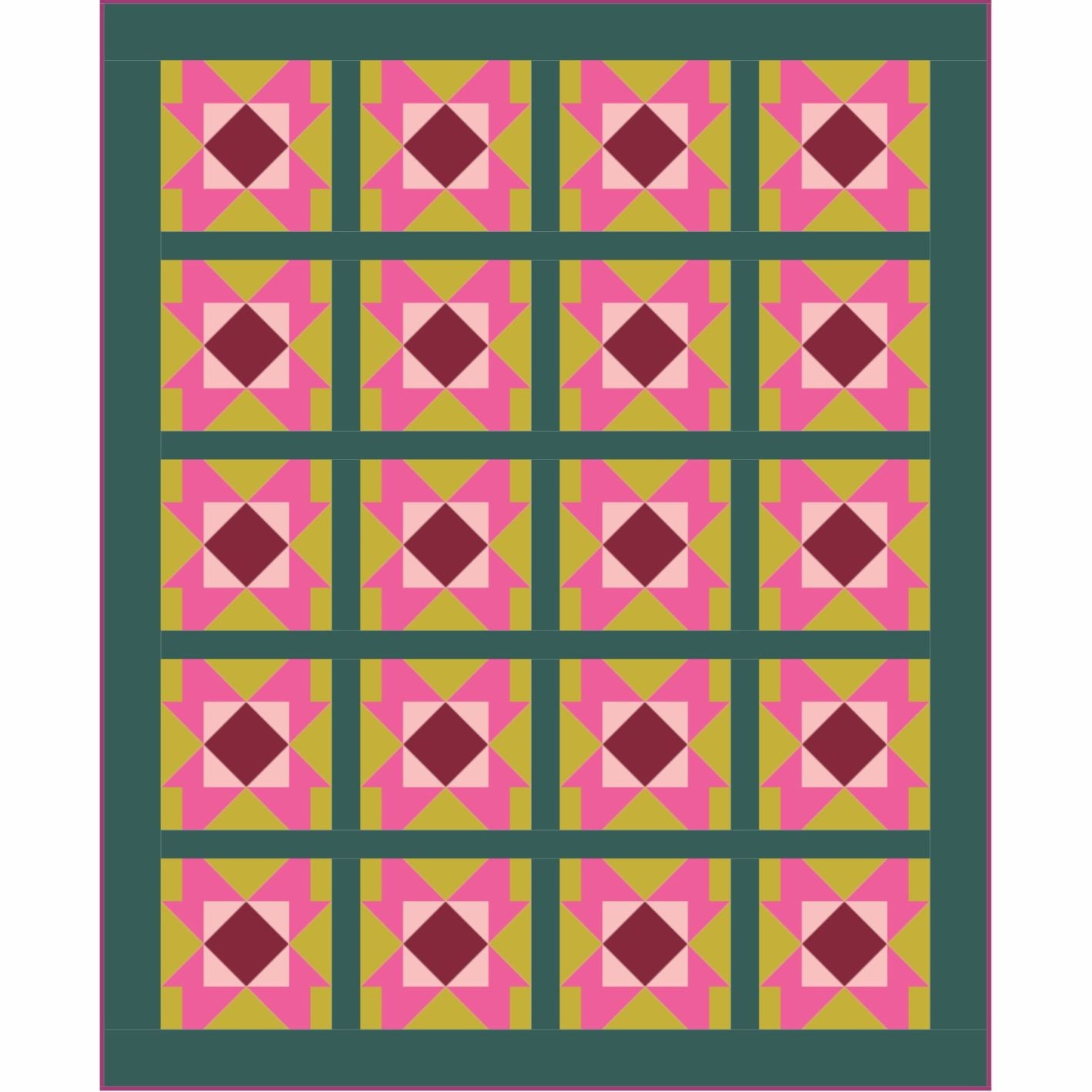 Prairie Rose quilt bundle - Christmas in Color