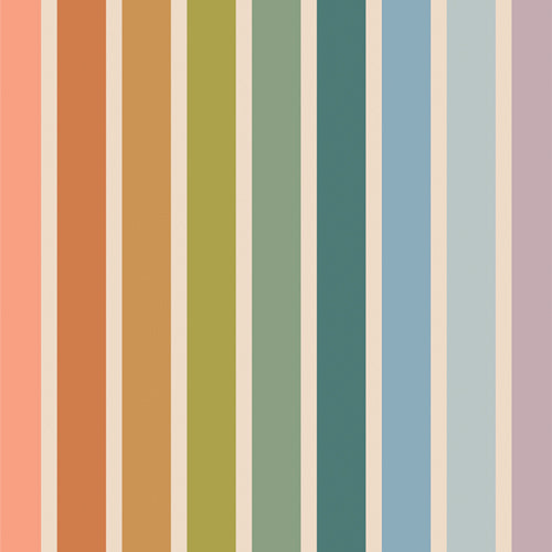 Slow Summer - Summer Stripe Canvas 58'' wide