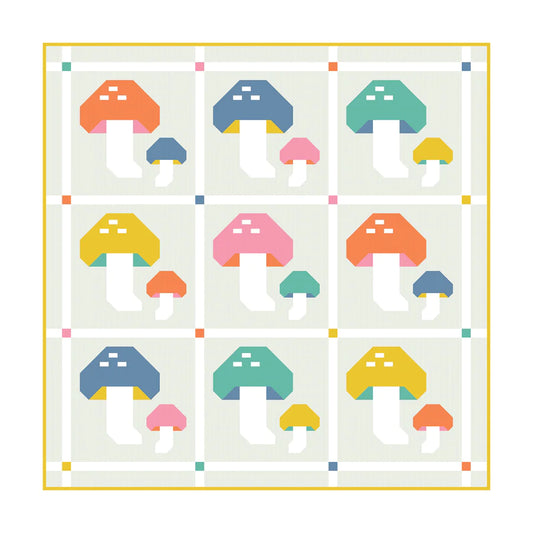Forest Fungi quilt pattern