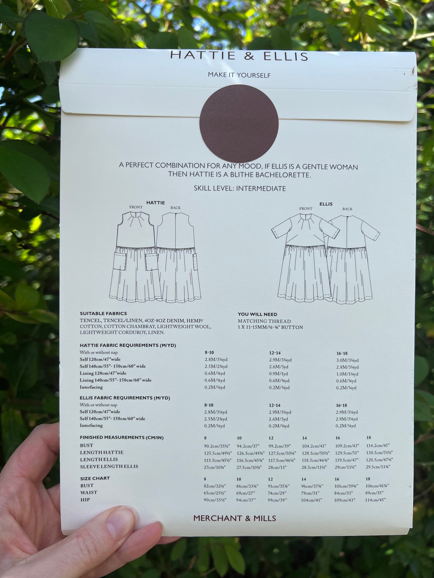 The Ellis and Hattie Sewing Pattern UK 6-18