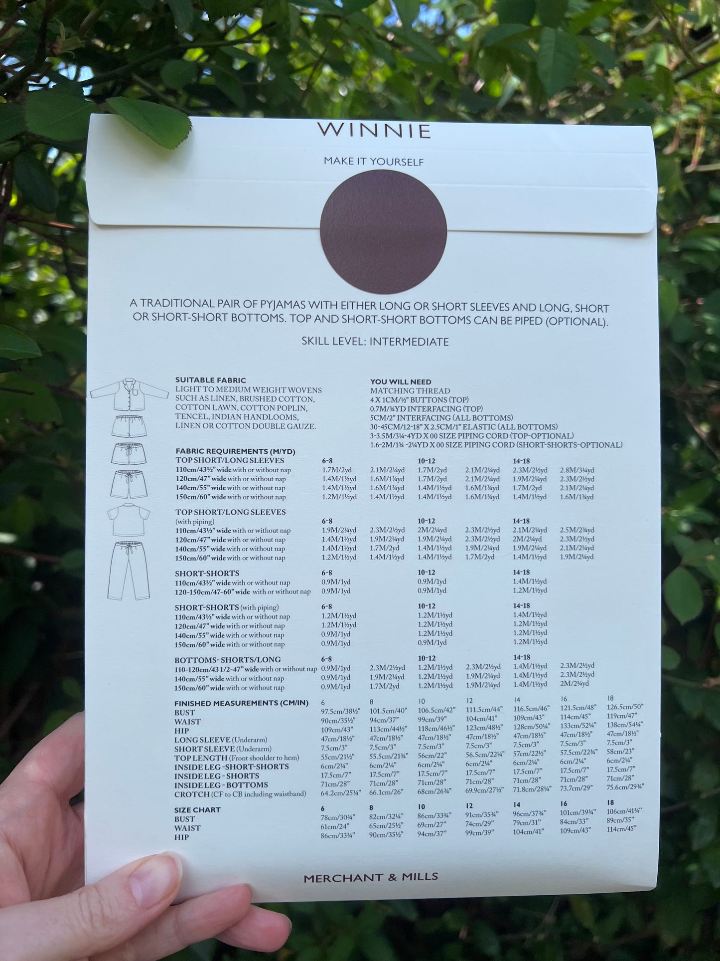 The Winnie Sewing Pattern UK 6-18