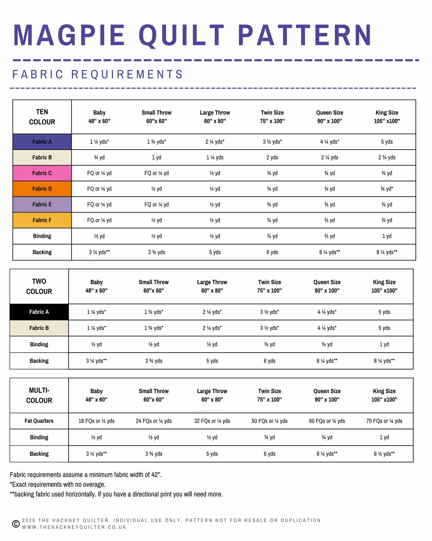 Magpie Quilt - PDF pattern