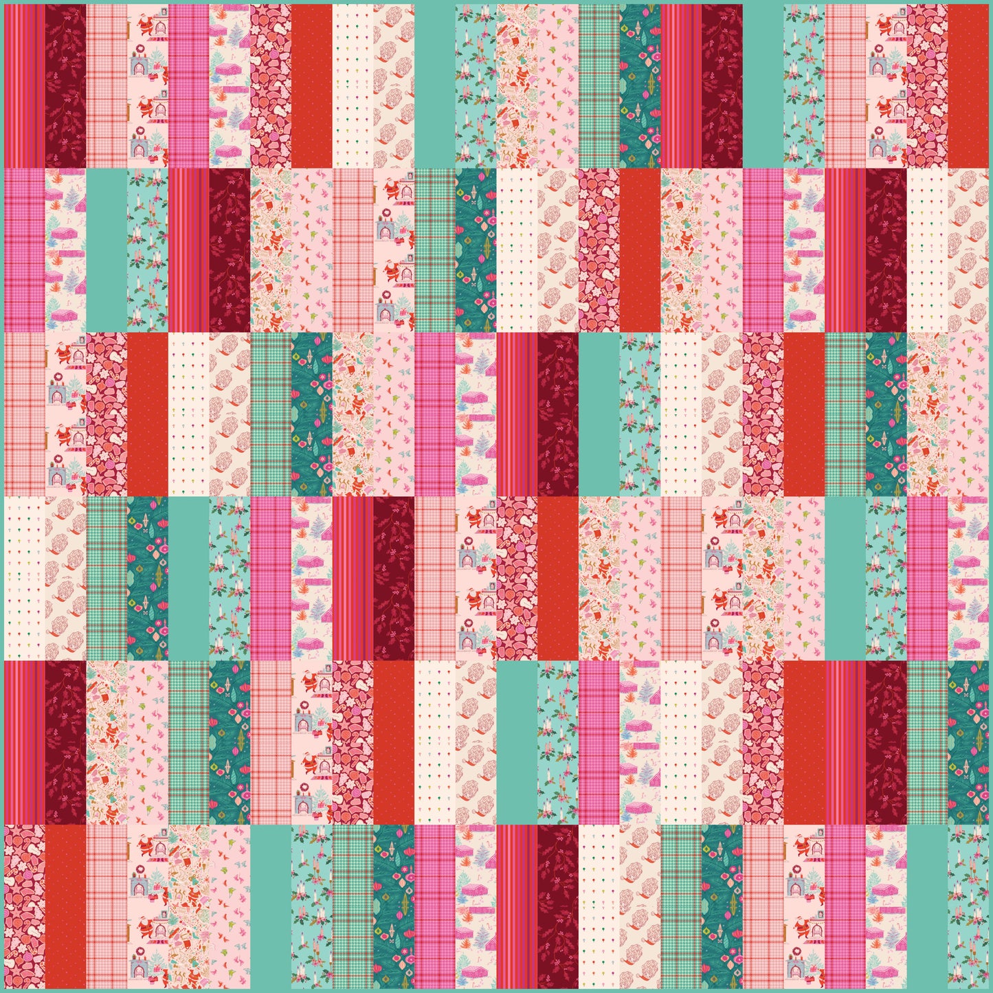 Sixteen quilt bundle - Christmas in Color