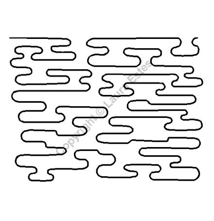 Pond Ripples Quilting Stencil - 8''