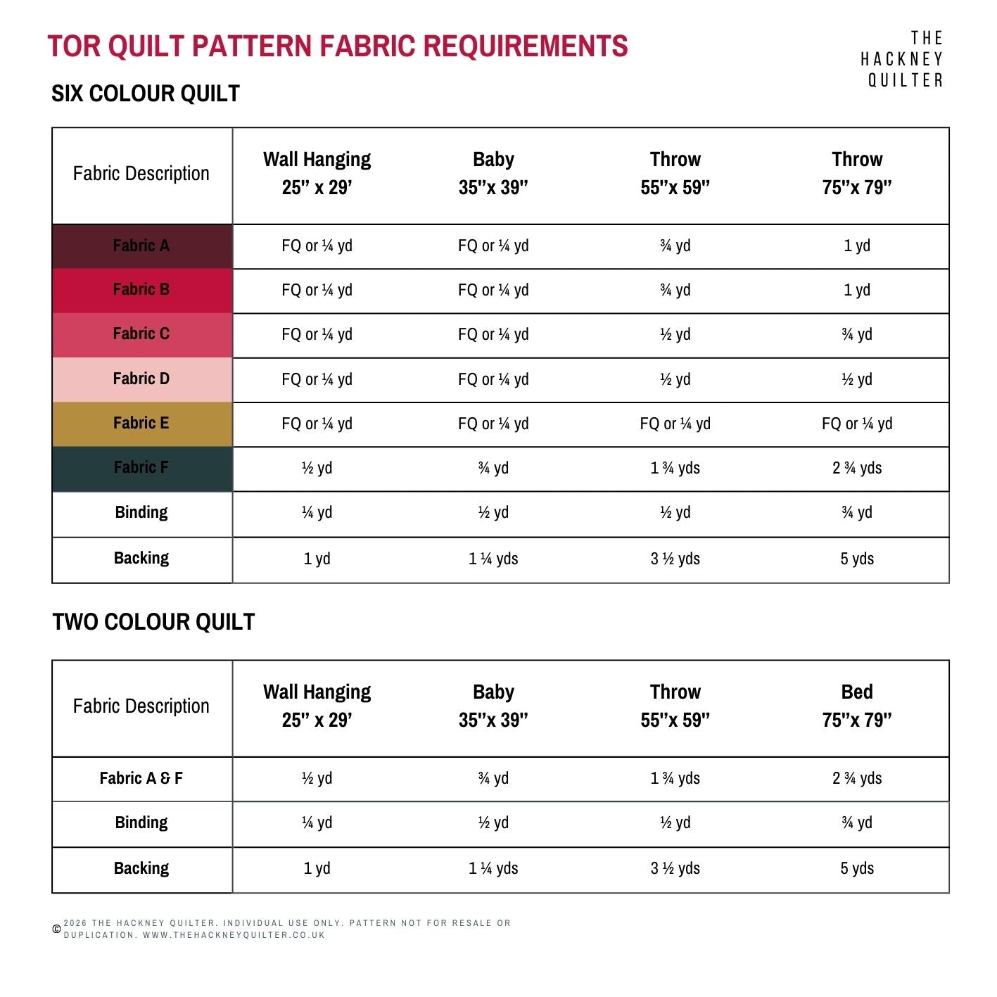 Tor Quilt - PDF pattern