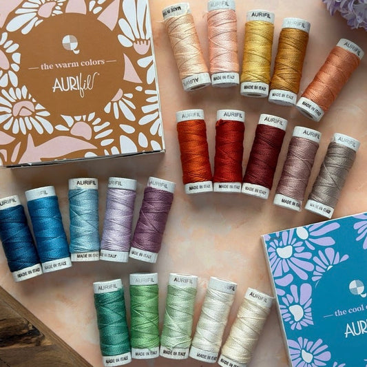 Aurifil 8w cotton thread - Evolve collection by Suzy Quilts