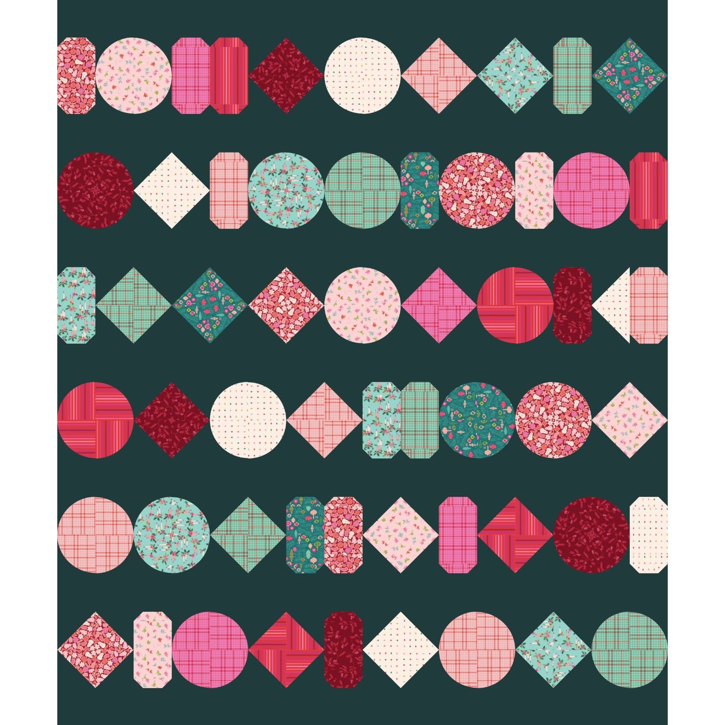Beads quilt bundle - Christmas in Color