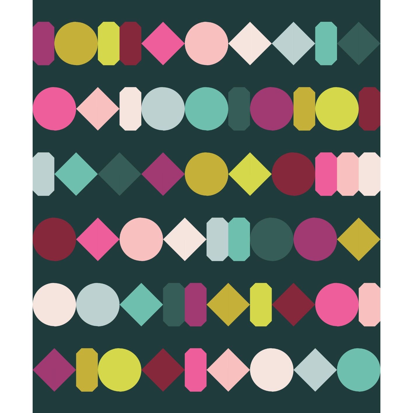 Beads quilt bundle - Christmas in Color Solids
