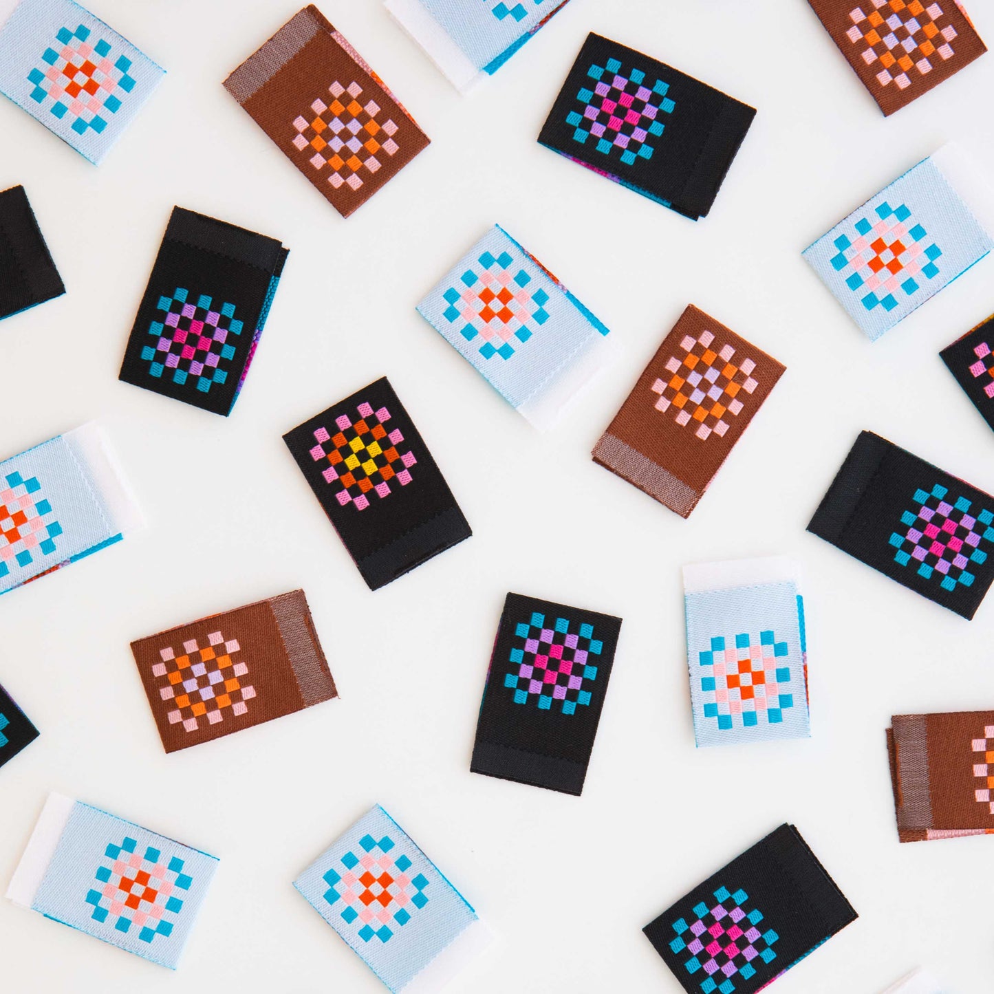 Granny Square woven sewing and quilting labels