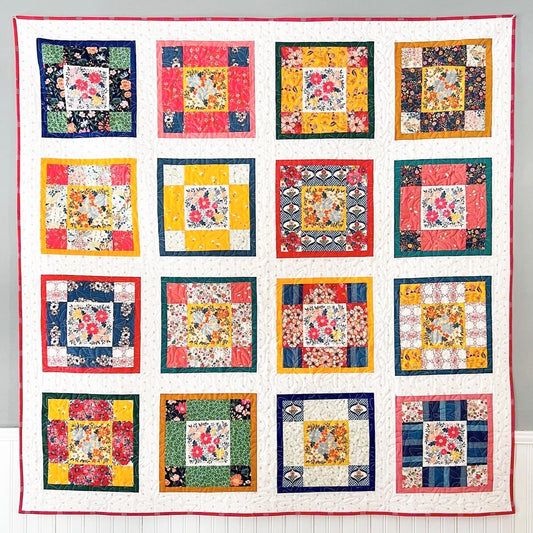 Flower Fields quilt bundle - FREE pattern