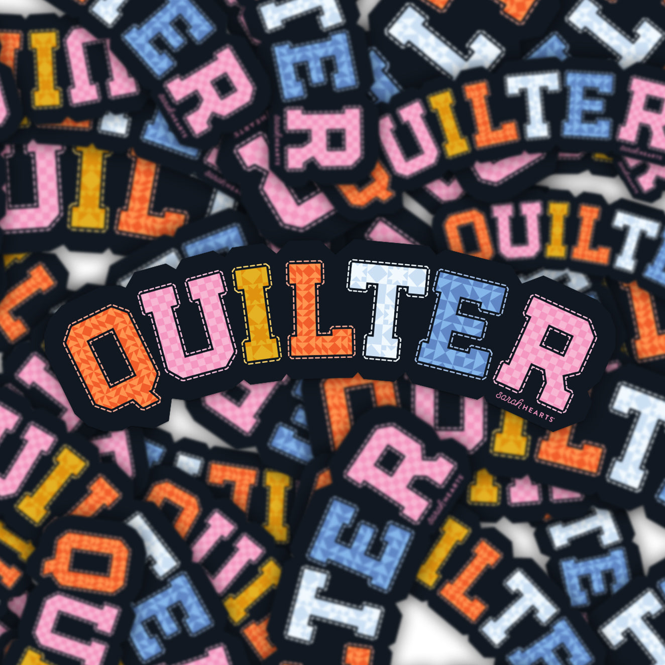 Quilter sticker