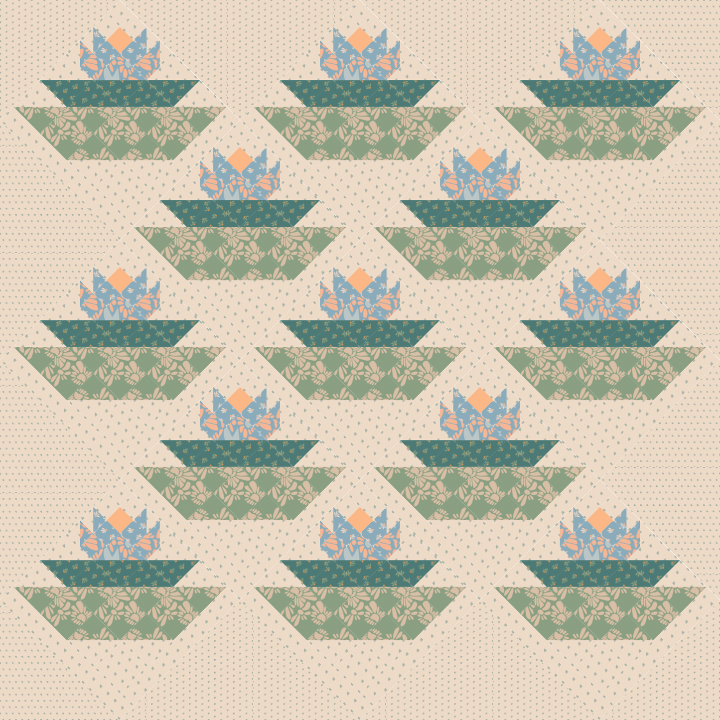 Waterlilies Quilt bundle - Evolve