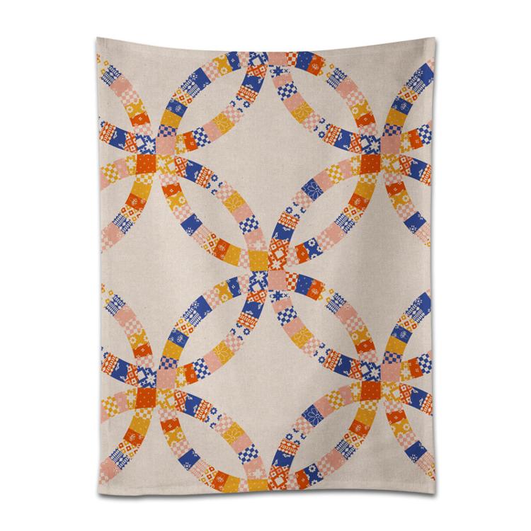 Quilt block tea towel set