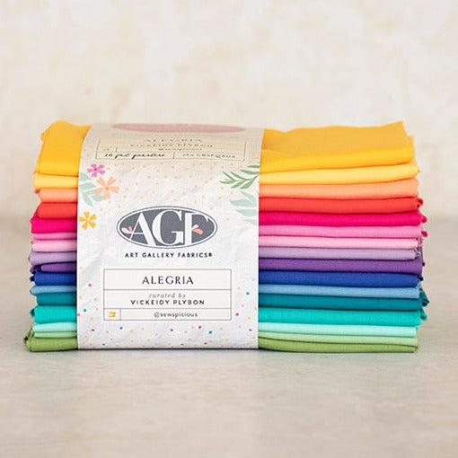 AGF Sewcialites Alegria 16 Fat Qtr Bundle Curated by Vickeidy Plybon