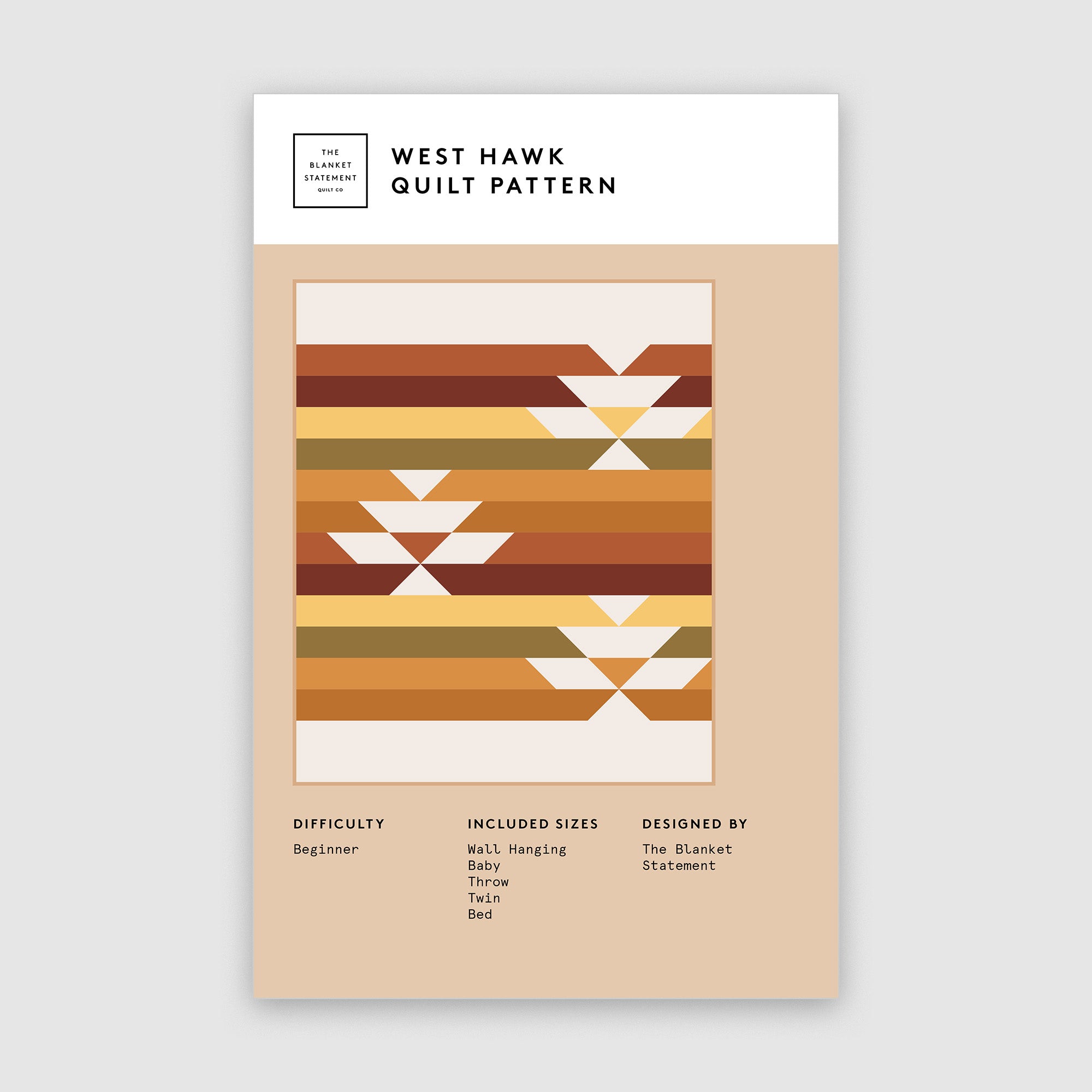 West Hawk quilt pattern – The Hackney Quilter