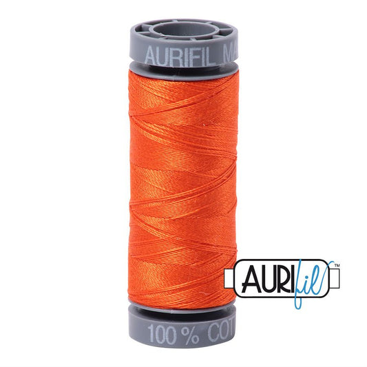 Aurifil 28w thread - Neon Orange 1104 Small Spool