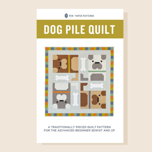 Dog Pile quilt - paper pattern