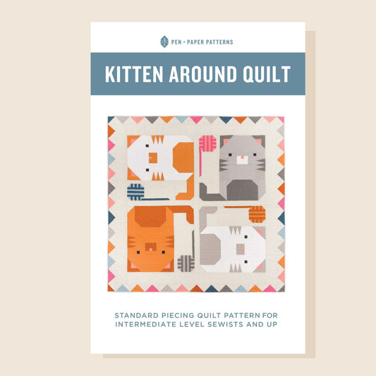 Kitten Around quilt - paper pattern