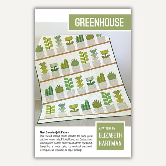 Greenhouse quilt - paper pattern