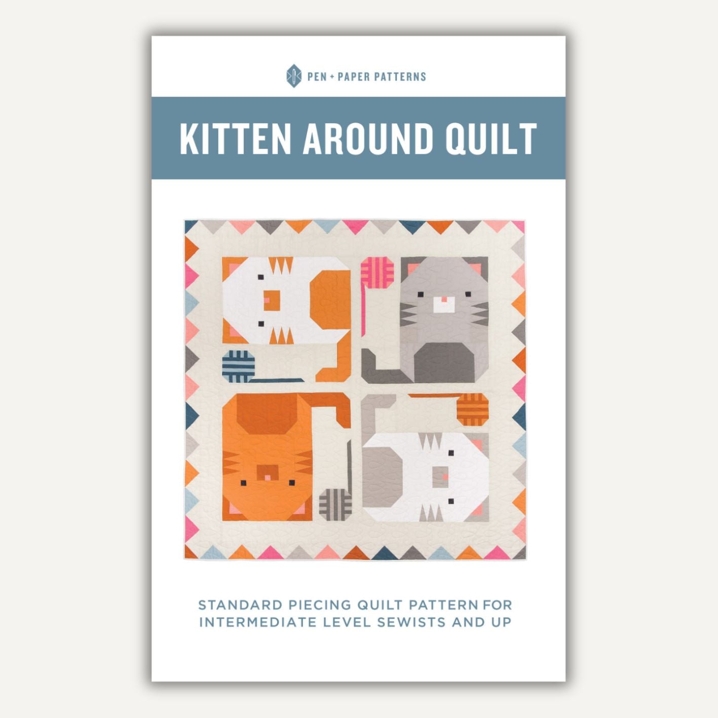 Kitten Around quilt - paper pattern