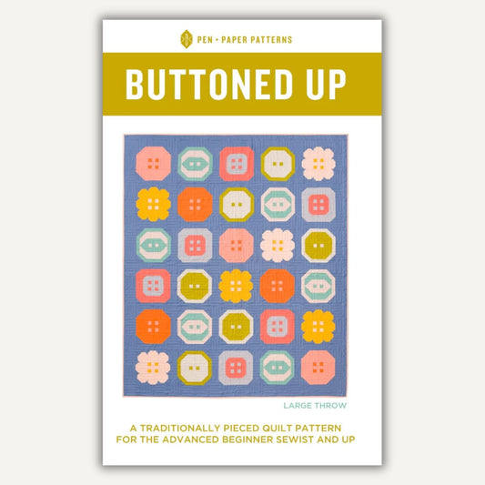 Buttoned Up quilt - paper pattern