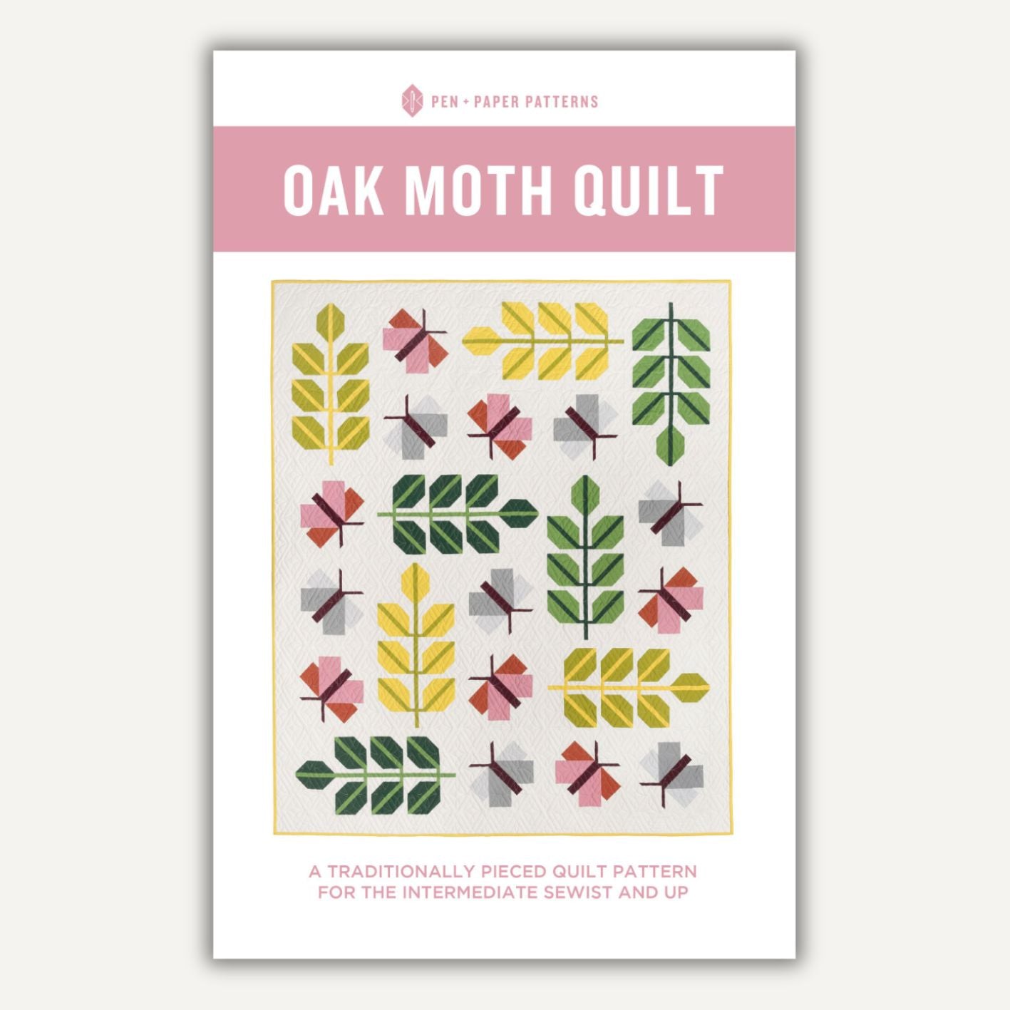 Oak Moth quilt - paper pattern