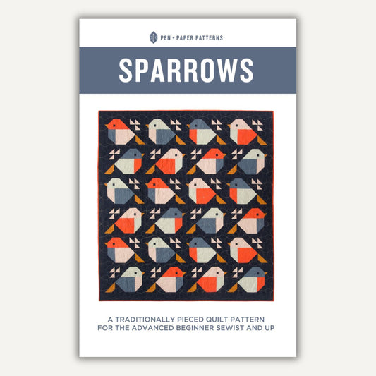 Sparrows quilt - paper pattern