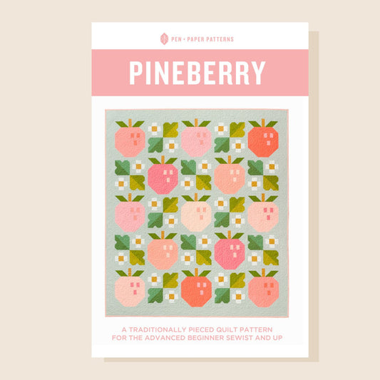 Pineberry quilt - paper pattern