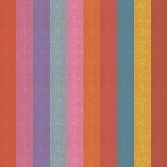 Warp & Weft Ooh Lucky Lucky Poolside Stripe Peony