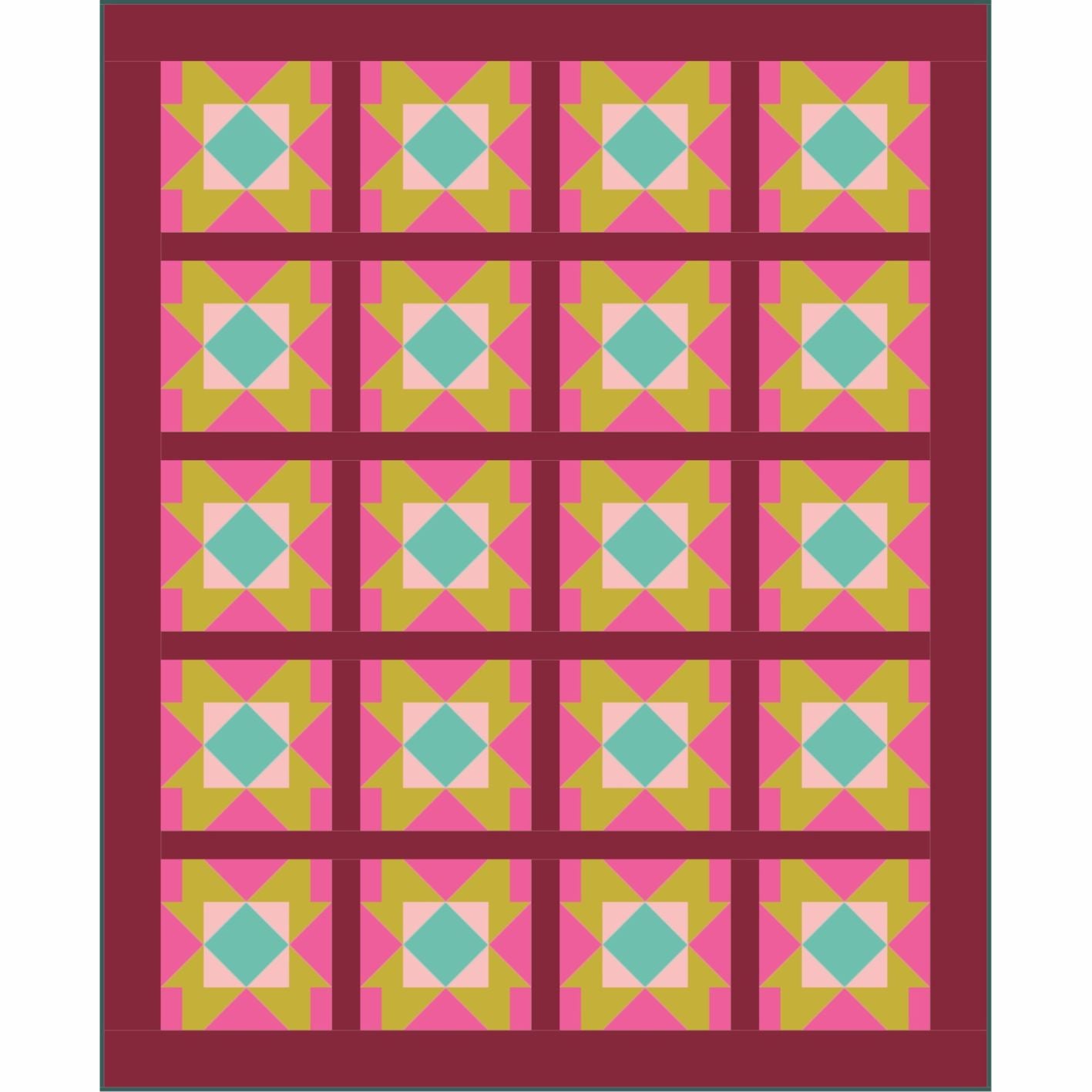 Prairie Rose quilt bundle - Christmas in Color