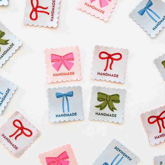 Bows woven sewing and quilting labels