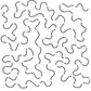 Large Stipple Quilting Stencil - 11''