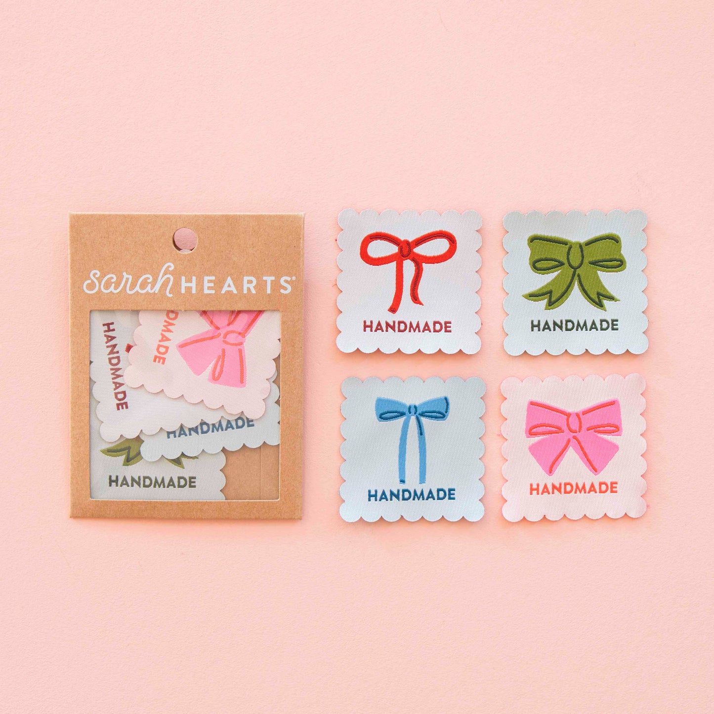Bows woven sewing and quilting labels