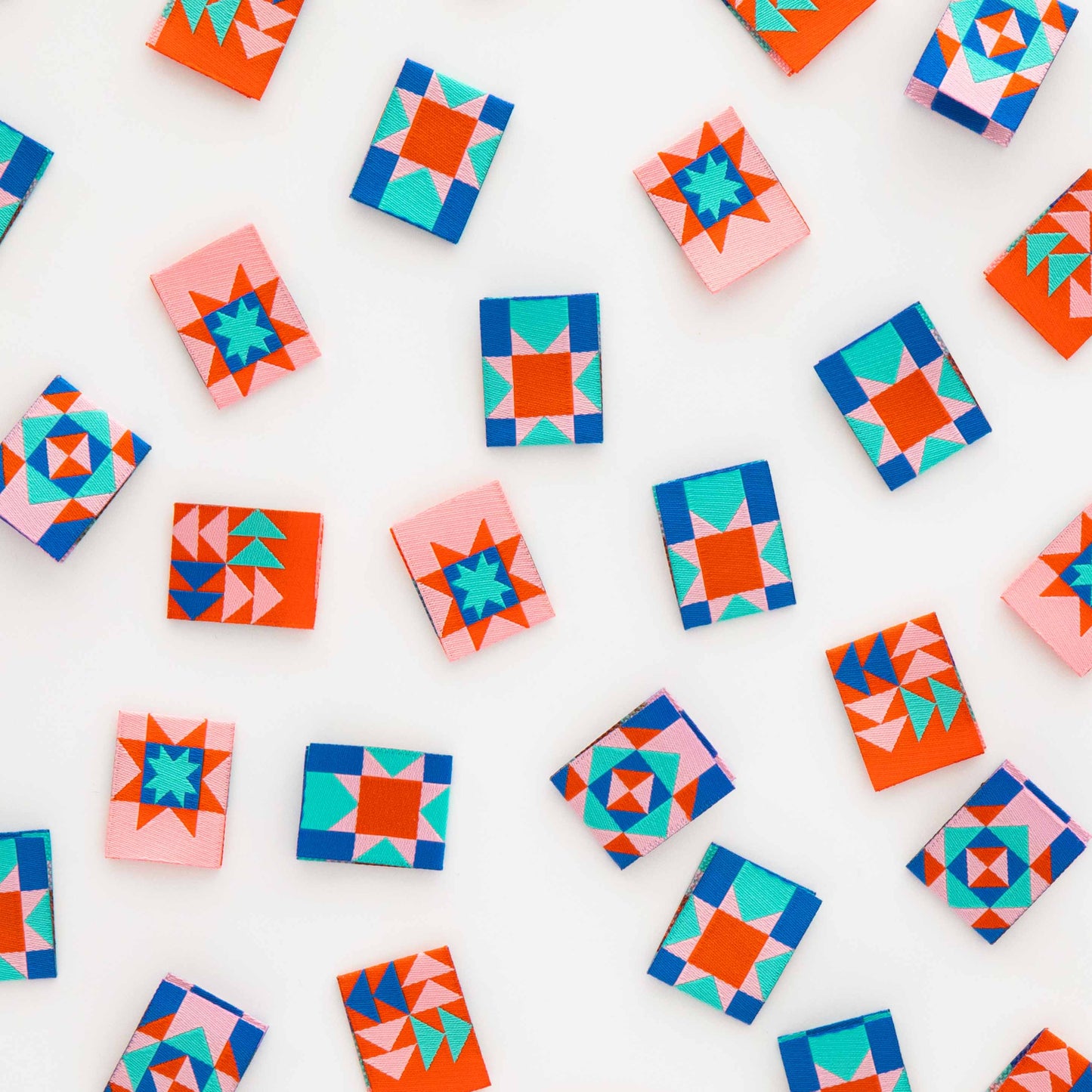 Summer Vibes Quilt Block woven sewing and quilting labels