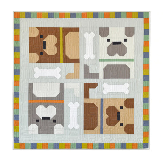 Dog Pile quilt - paper pattern