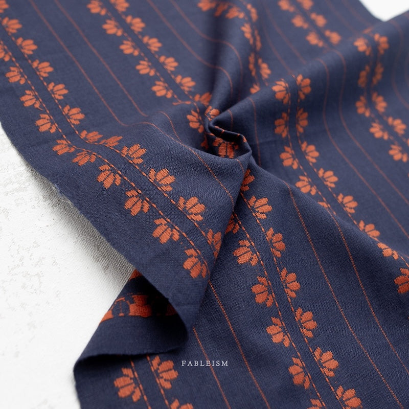 MAY Fine and Dandy - Navy Spice Deco Stripe