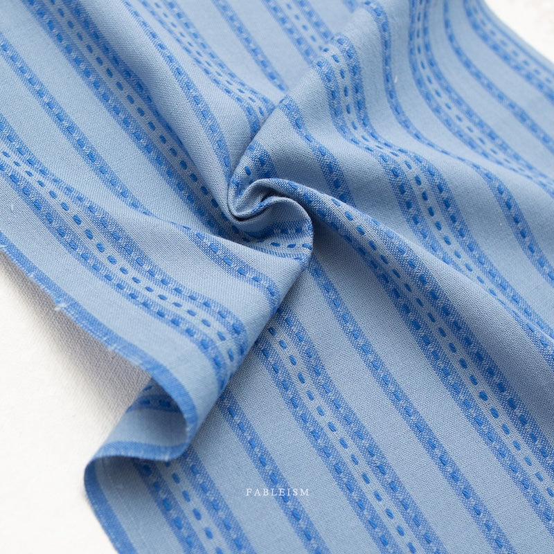 MAY Fine and Dandy - Blue Stitch Stripe