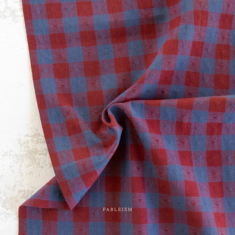 Queen of Hearts Gingham - Royal 55'' wide