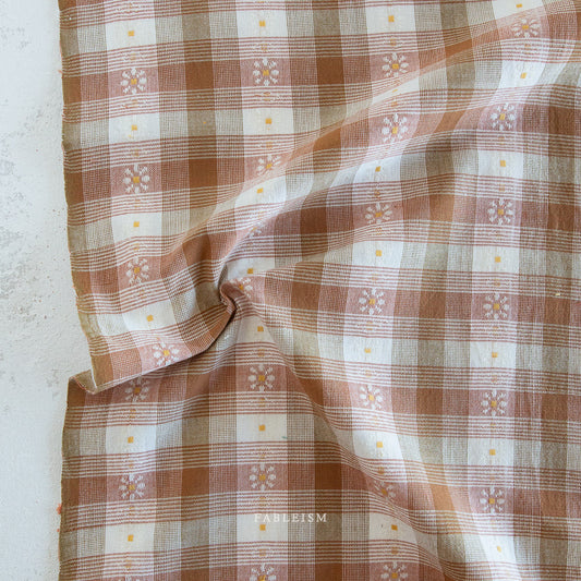 Golden Hour - Daisy Plaid Rose Gold