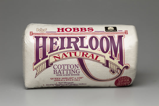 Hobbs Natural Cotton Batting with scrim 90'' x 108'' (Twin)