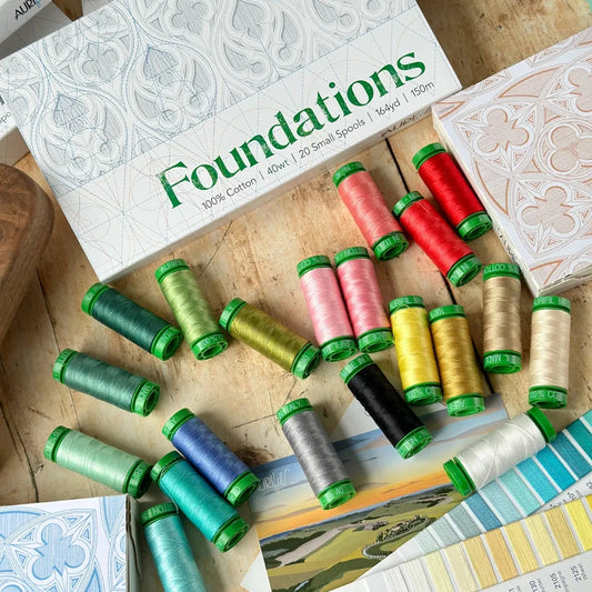 OCTOBER Aurifil Foundations 40wt Collection