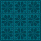 Knitted Blooms small quilt bundle - Tile Blue