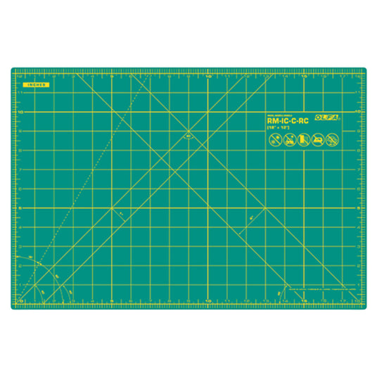 Olfa A3 self healing cutting mat - green