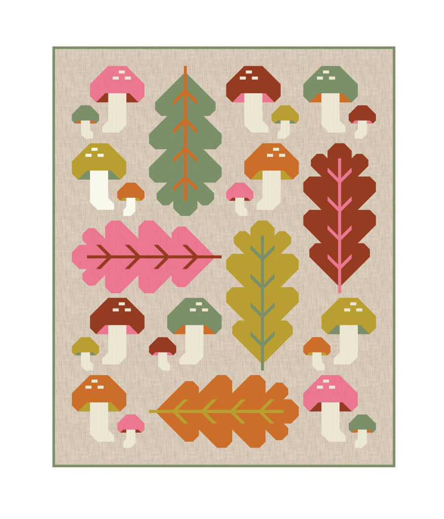 Forest Fungi quilt pattern