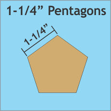 1 1/4'' Pentagon Paper Pieces