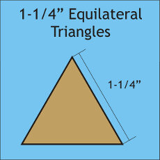 1 1/4'' Equilateral Triangle Paper Pieces