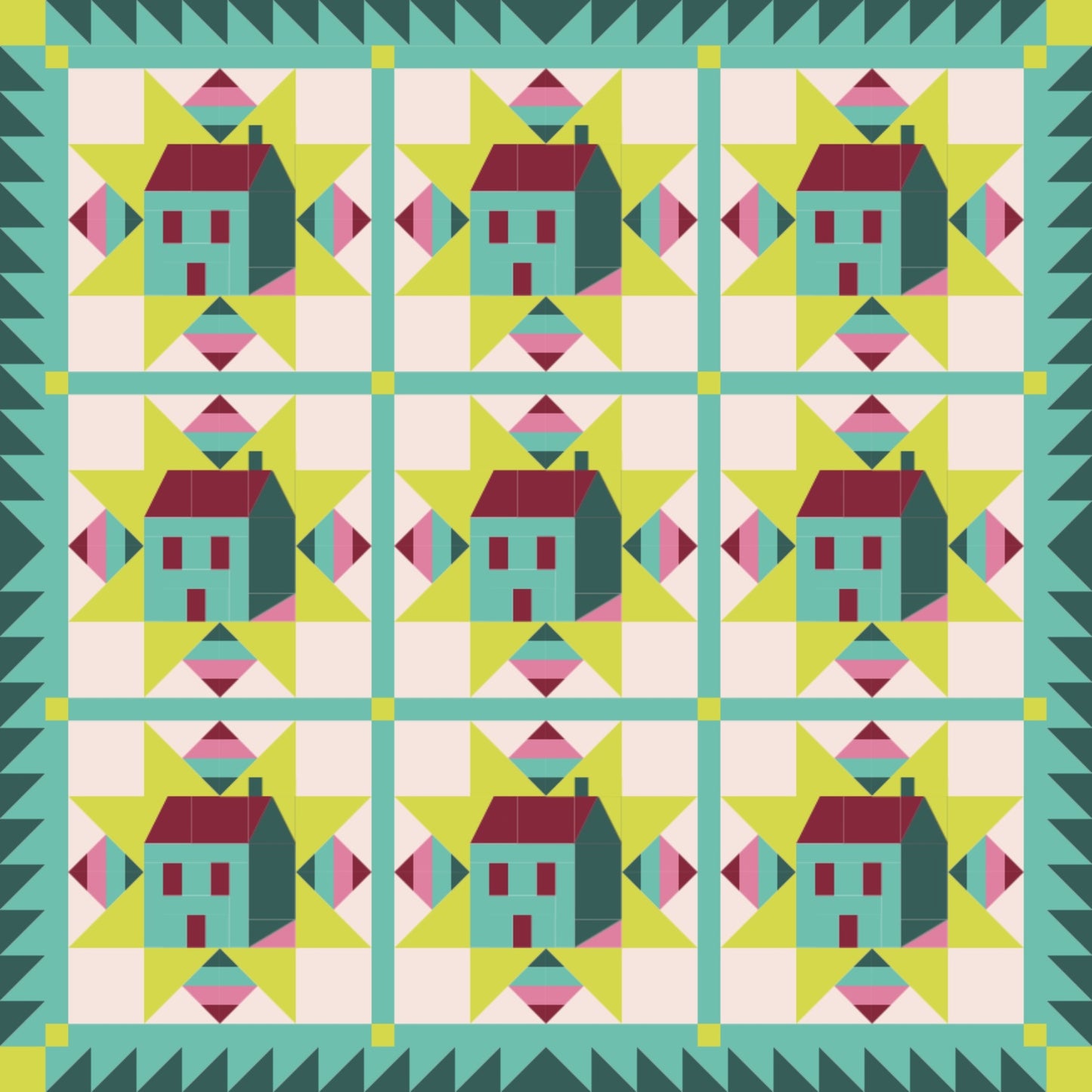 Cottagecore quilt bundle - Christmas in Color
