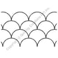 Clamshell Quilting Stencil - 3.5''