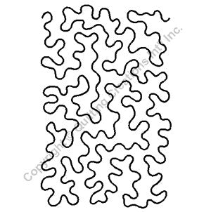 Small Stipple Quilting Stencil - 9''